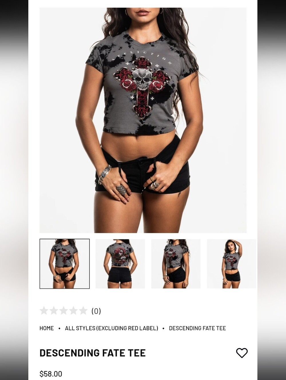 Affliction Women's Descending Fate Tee